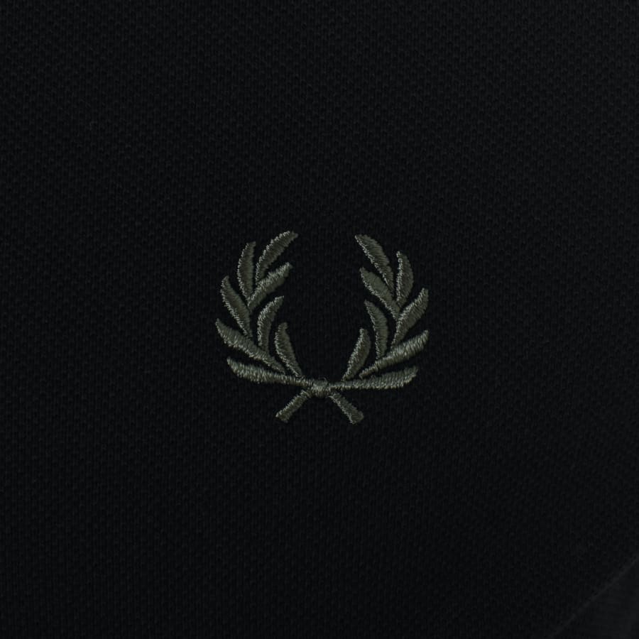 Fred Perry Striped Cuff T Shirt Black | Mainline Menswear